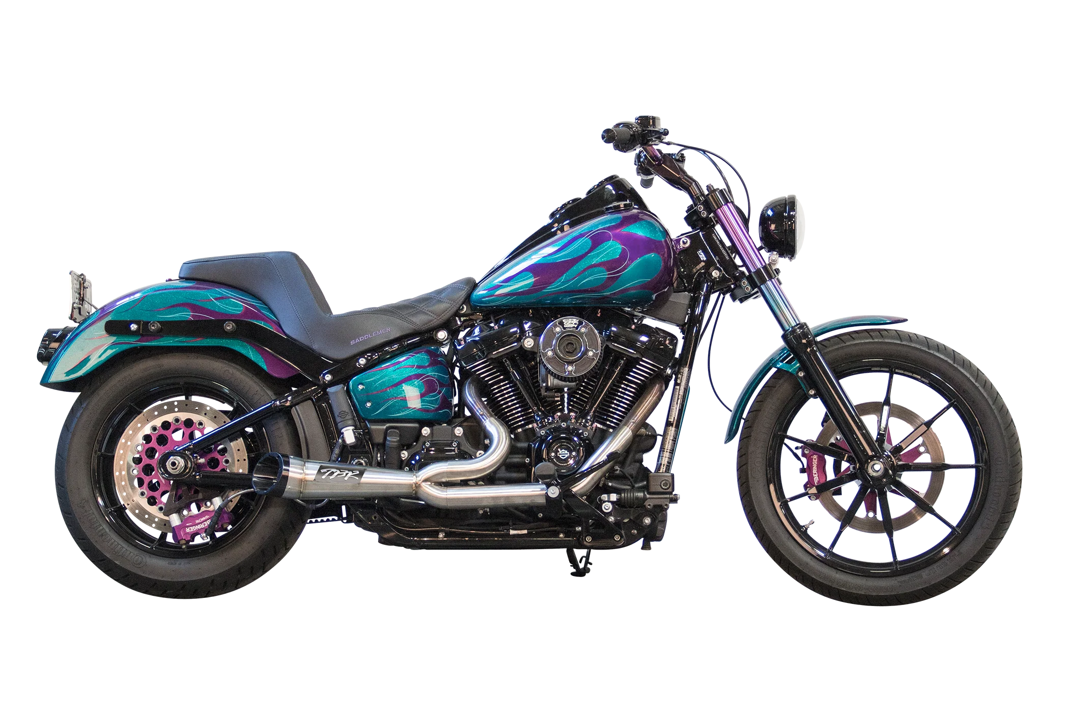 Harley Davidson Softail 2-into-1 Full Exhaust System (2018-2024) - Image 4