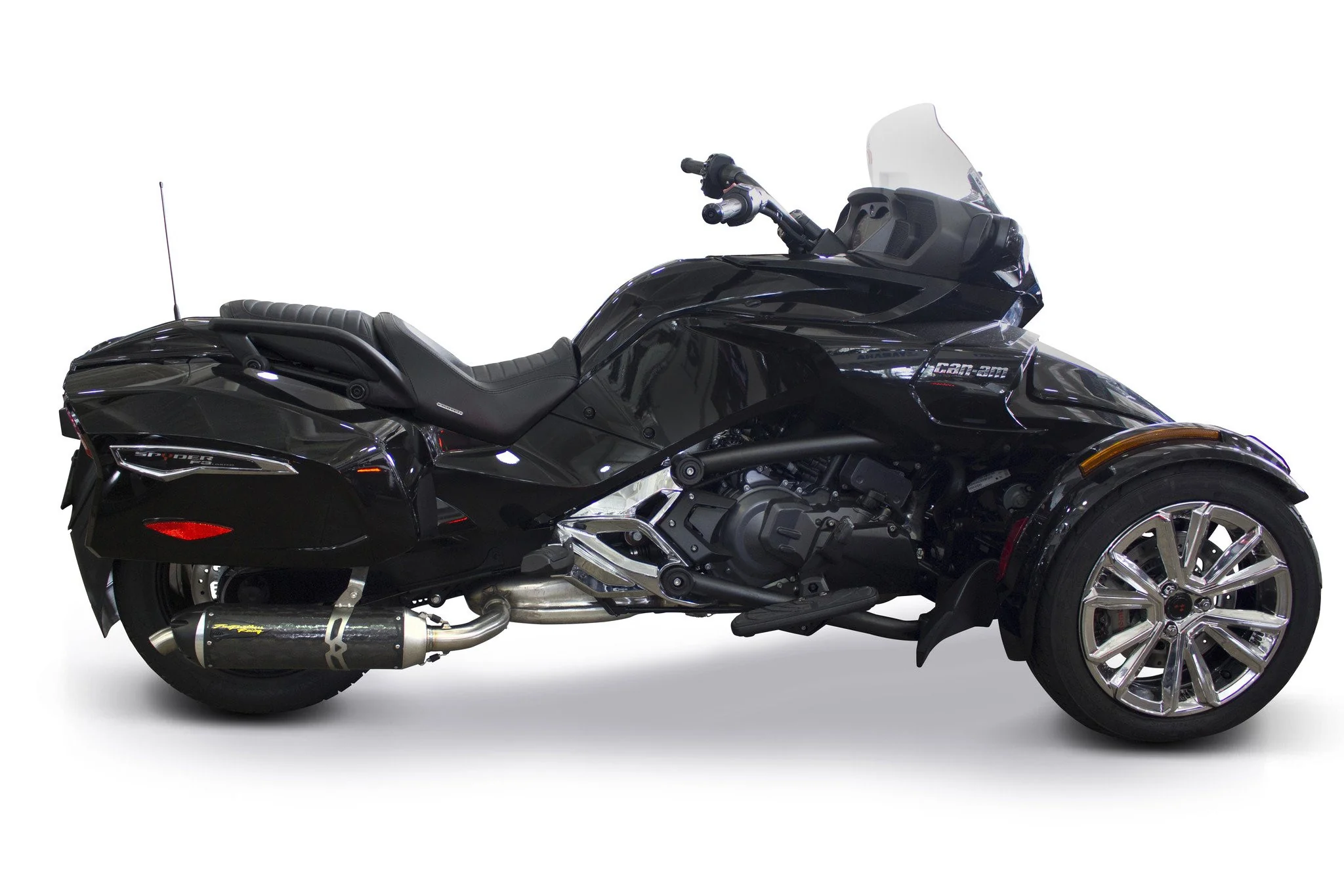 Can-Am Spyder F3T (2015-2023) S1R Black Series Aluminum Slip-On - Part Number 005-4660406-S1B - Image 2