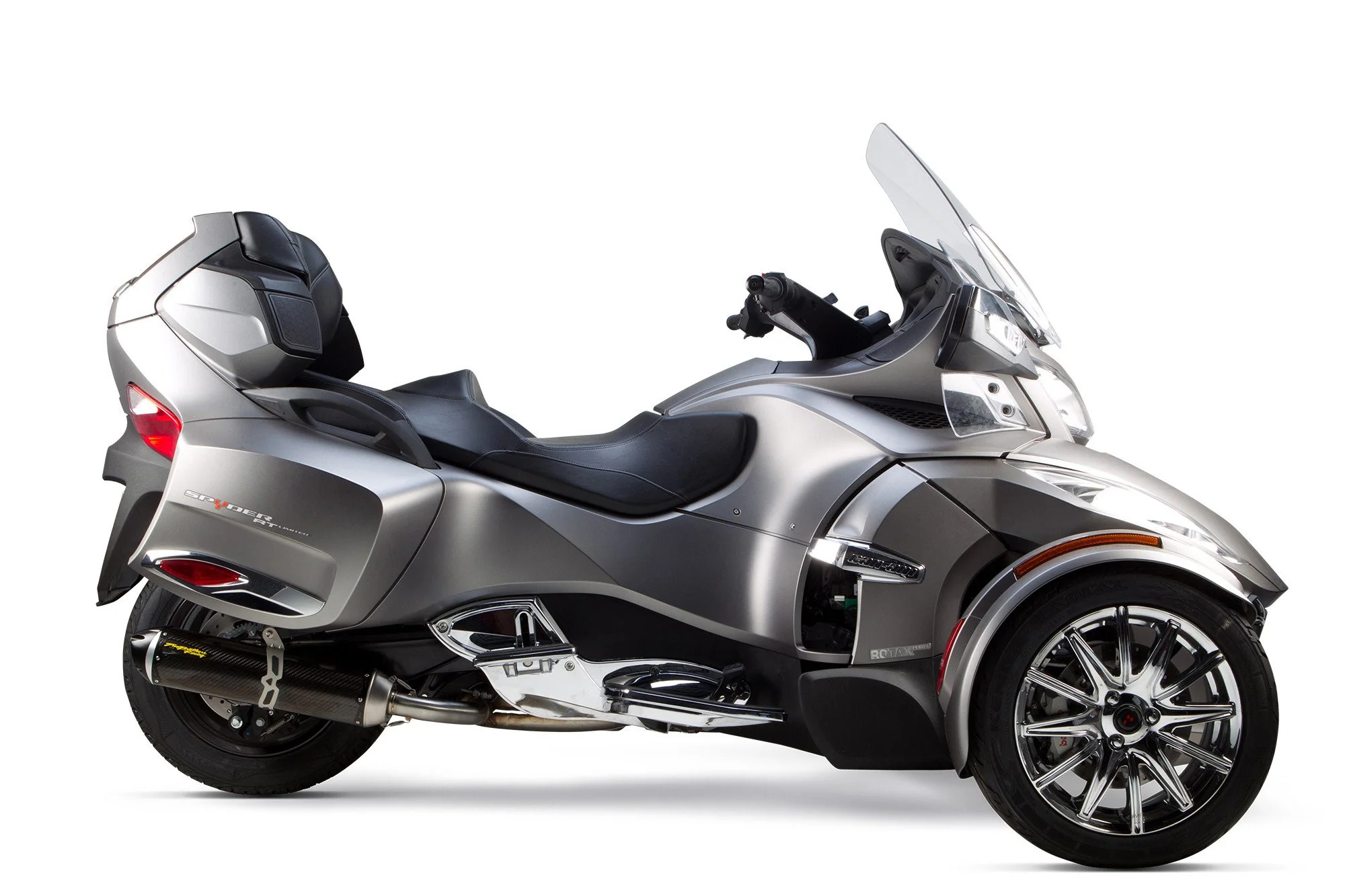 Can-Am Spyder RT (2014+) S1R Black Aluminum Slip-On - Part Number 005-3930406-S1B - Image 2