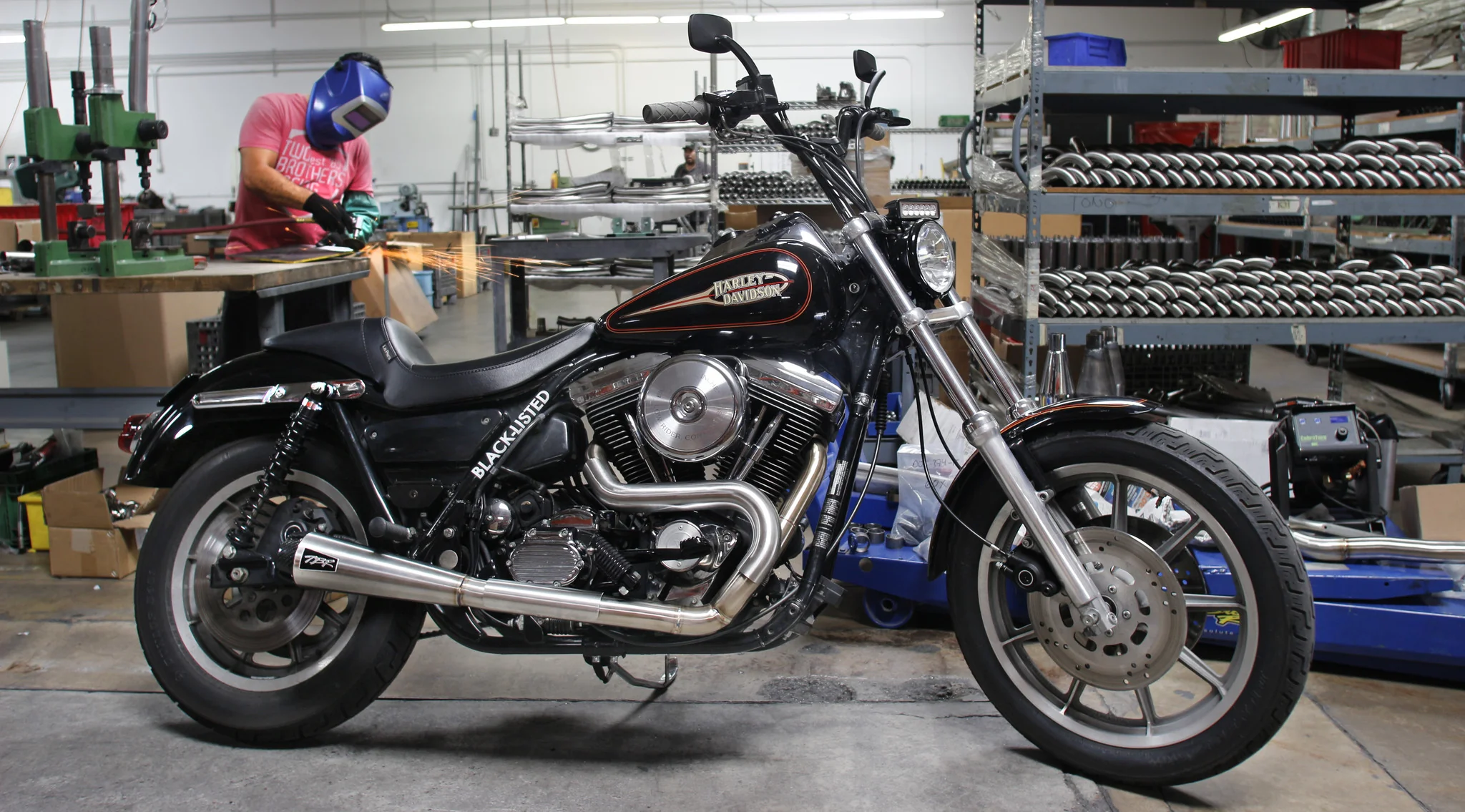 Harley Davidson FXR Comp-S 2-into-1 Full Exhaust System (1987-1994) - Image 4