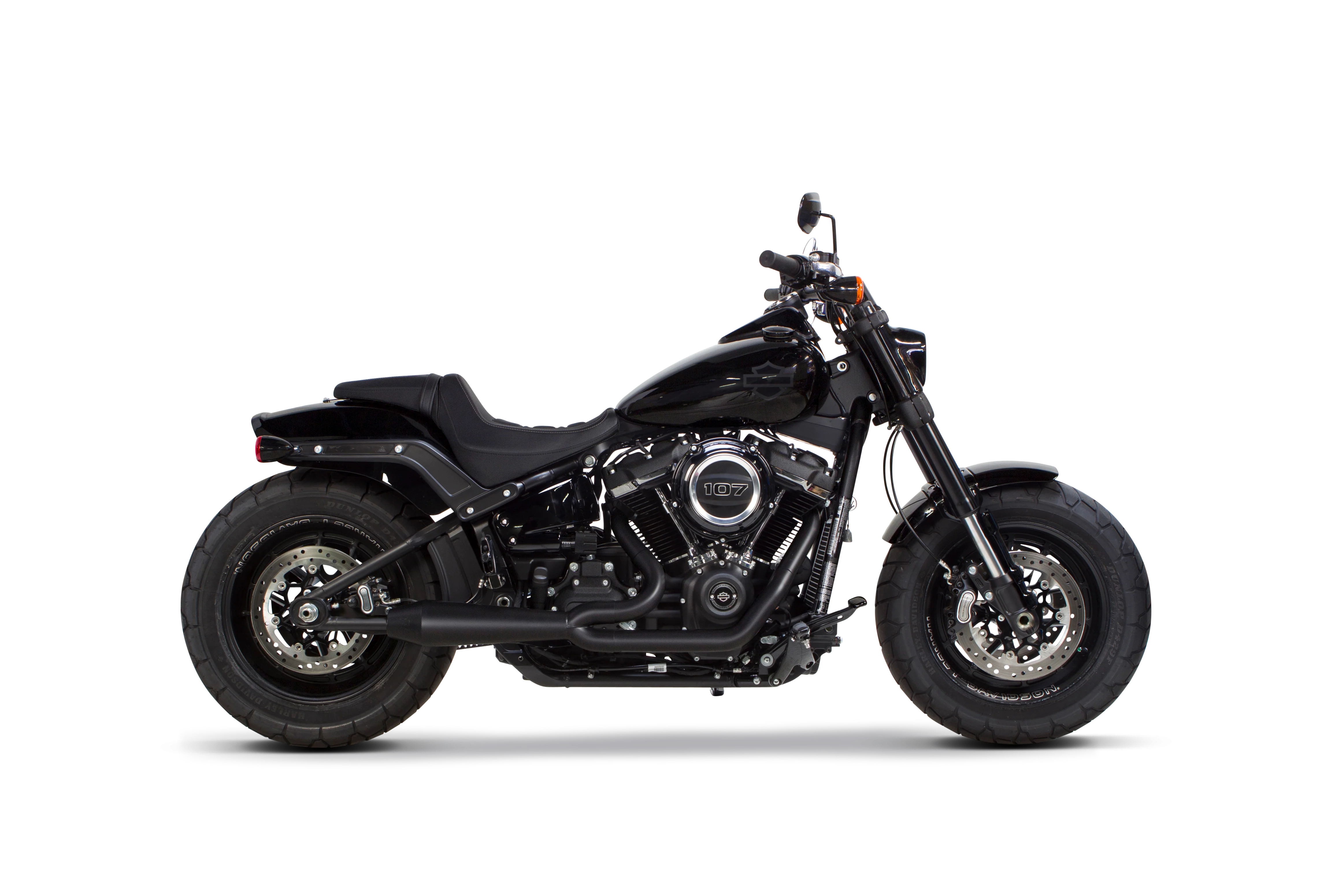 Harley Davidson Softail (2018+) Megaphone Gen II 2-into-1 Ceramic Black - Part Number 005-4970199-B - Image 2
