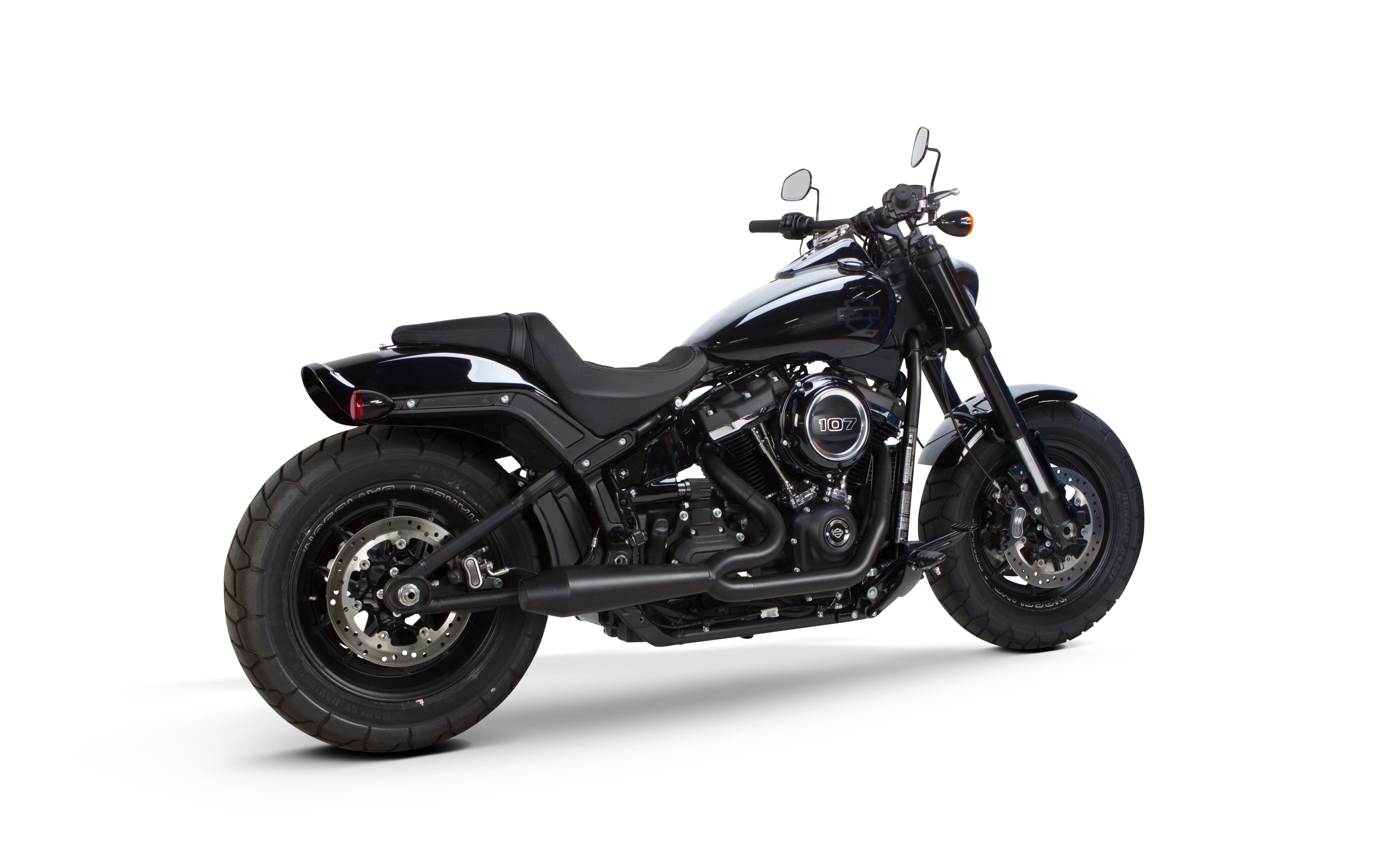 Harley Davidson Softail (2018+) Megaphone Gen II 2-into-1 Ceramic Black - Part Number 005-4970199-B - Image 3