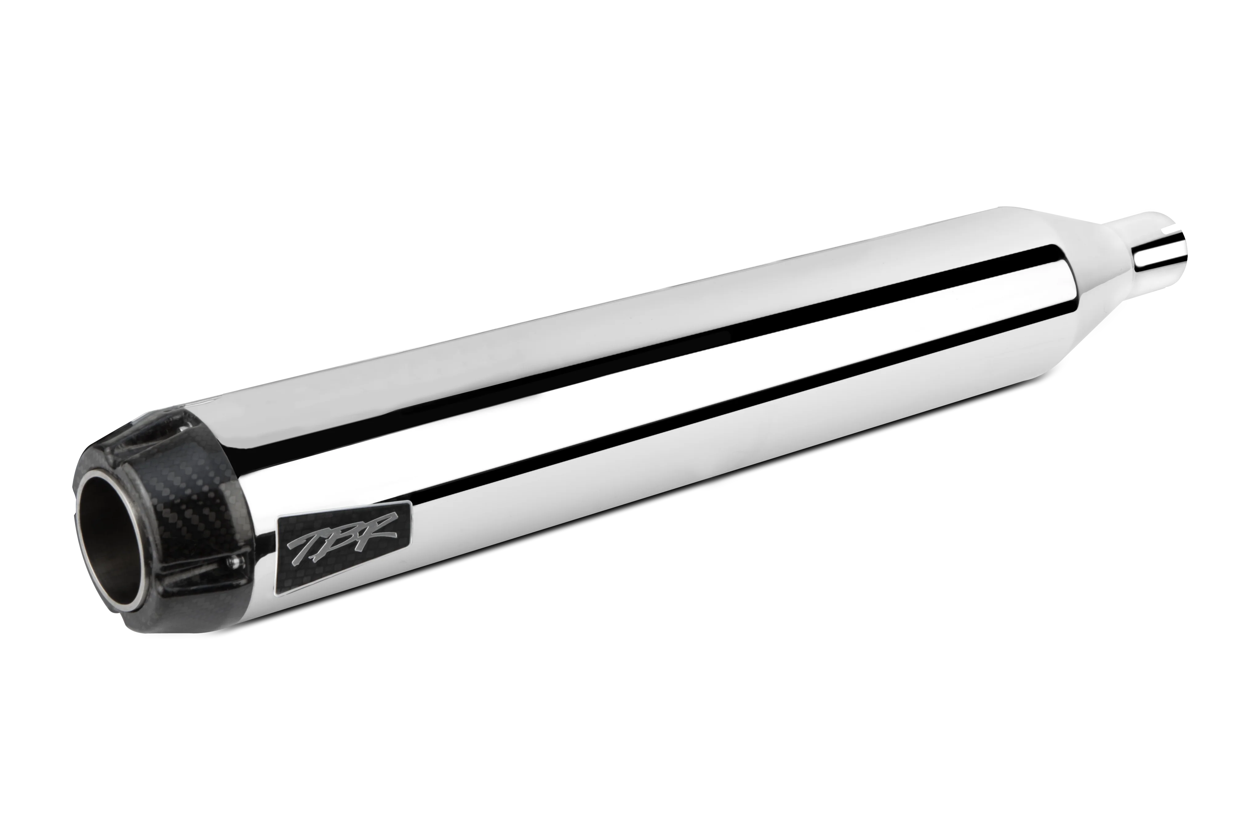 Harley Davidson Touring (2017-23) Comp-S 2-into-1 Chrome w/ Carbon Fiber Endcap Full System