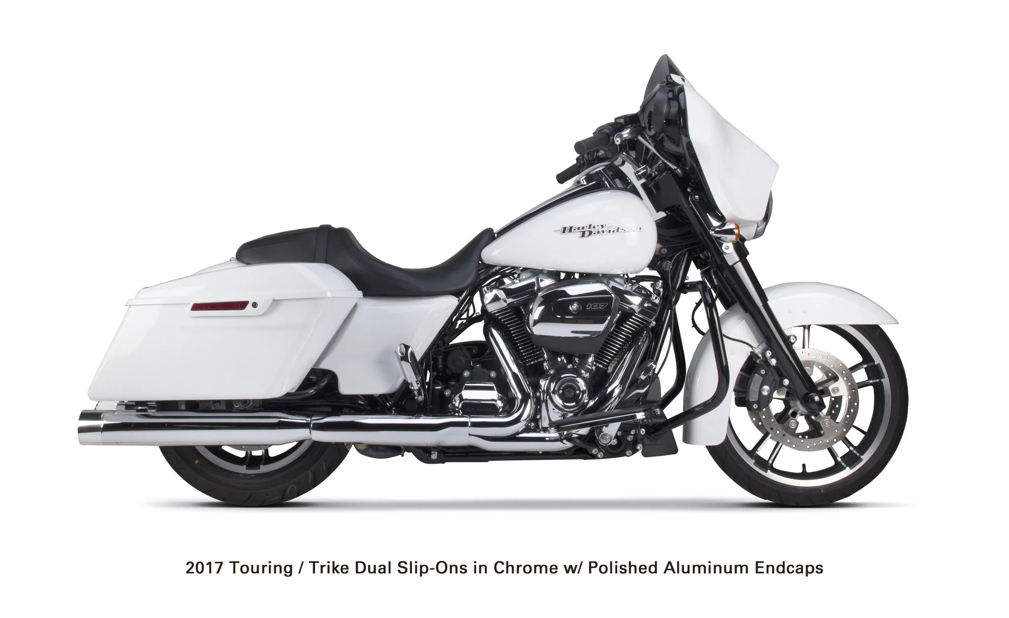 Harley Davidson Touring (2017+) Chrome w/ Polished Endcap - Part Number 005-4560499D-P - Image 2