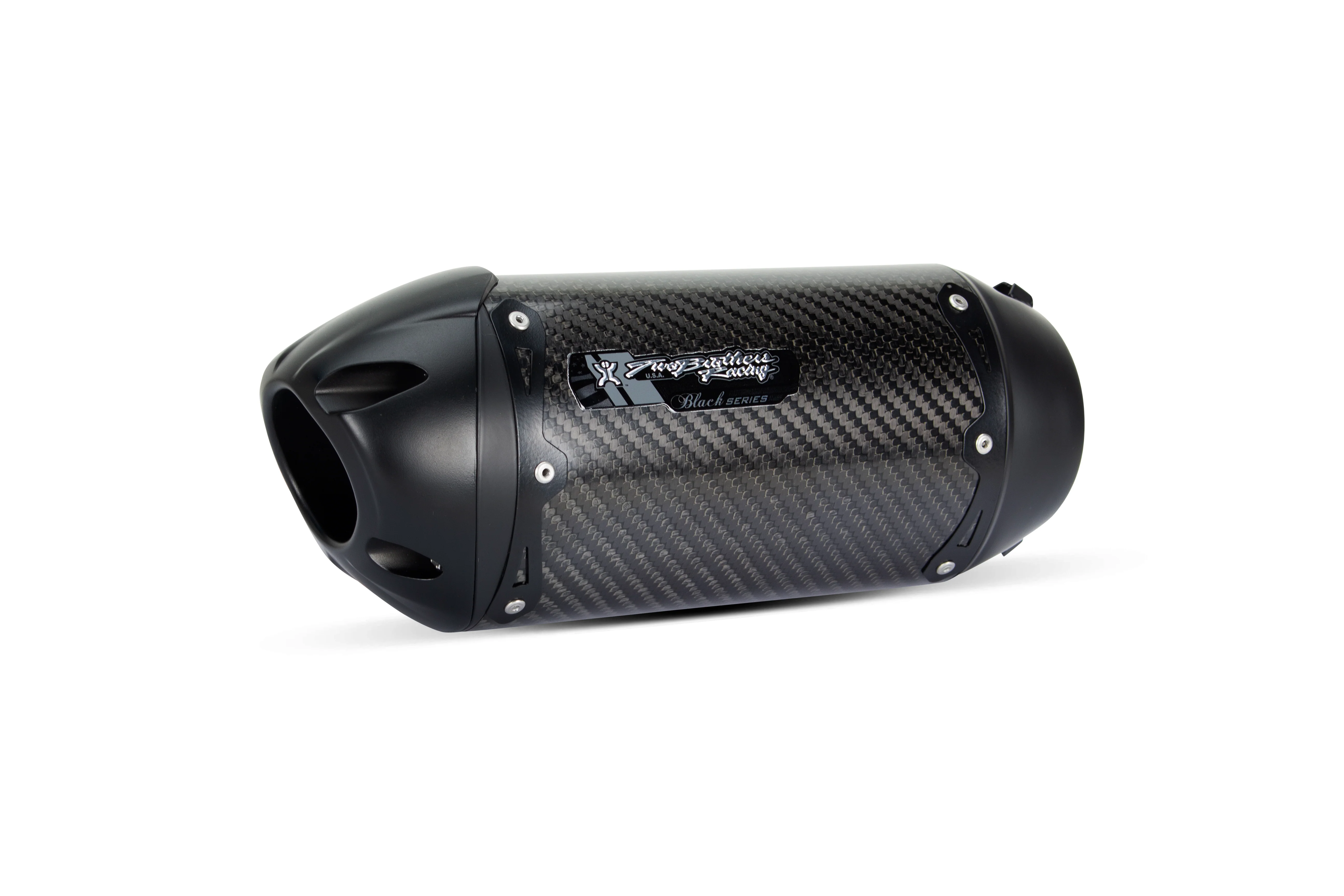 Honda CBR500R/CB500F (16-21) S1R 3K Black Carbon Slip-On - Part Number 005-4470405-S1B