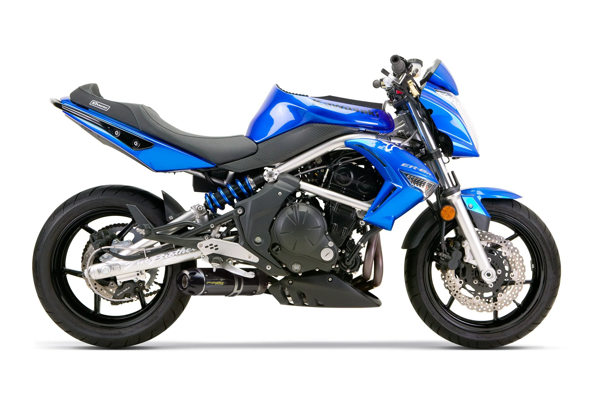 Kawasaki ER-6N (2009-2011) S1R Black Aluminum Slip-On - Part Number 005-1420406V-B - Image 2