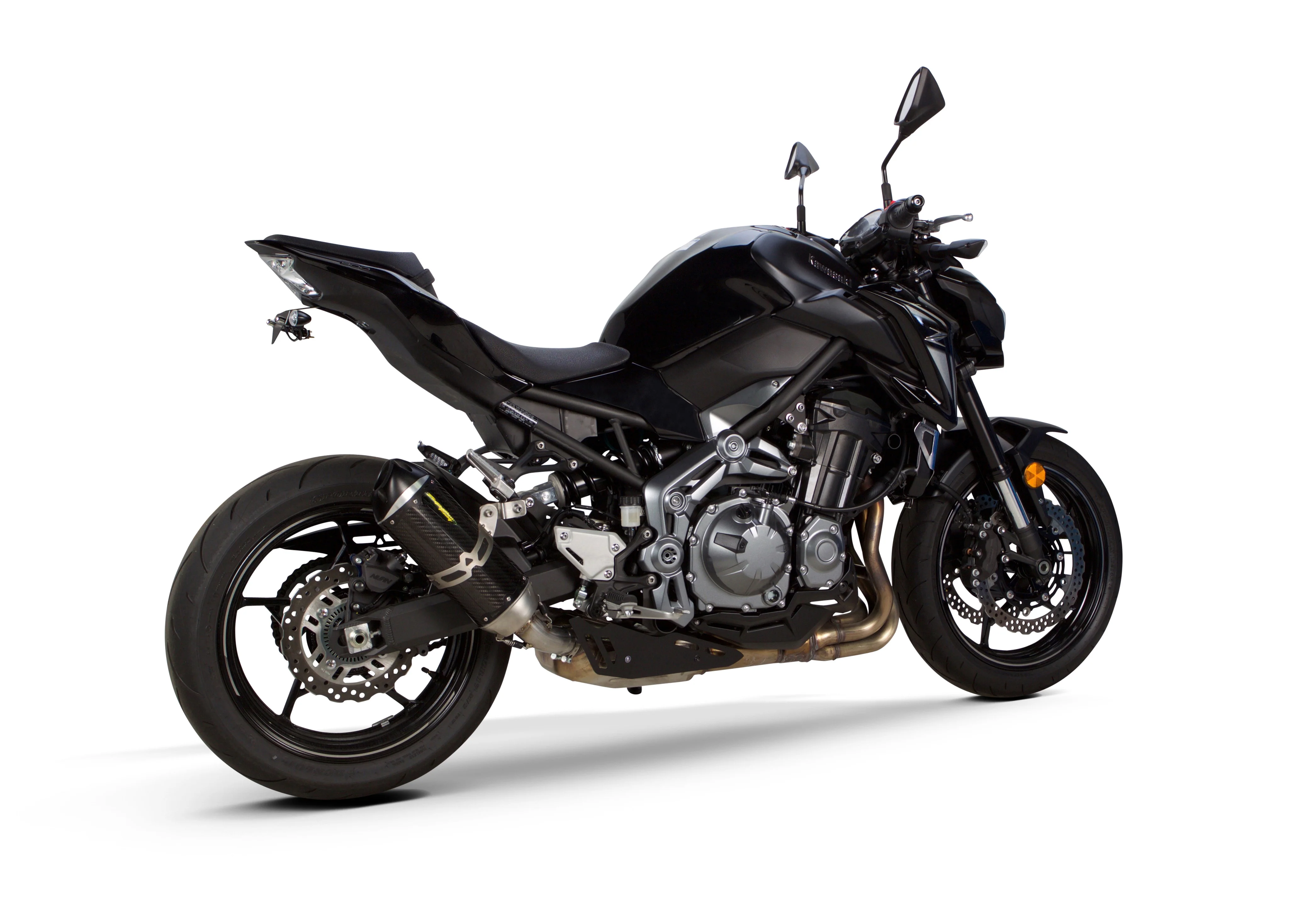 Kawasaki Z-900 (2017-2024) S1R Black Aluminum Slip-On - Part Number 005-4780406-S1B - Image 3