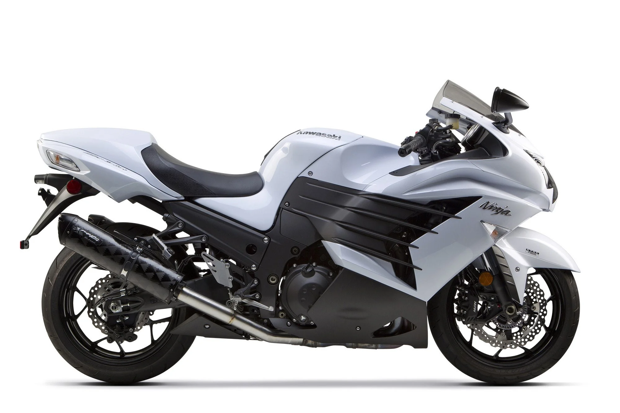 Kawasaki ZX-14R (2012-2025) Dual S1R Black Aluminum Slip-On - Part Number 005-3160406DV-B - Image 2