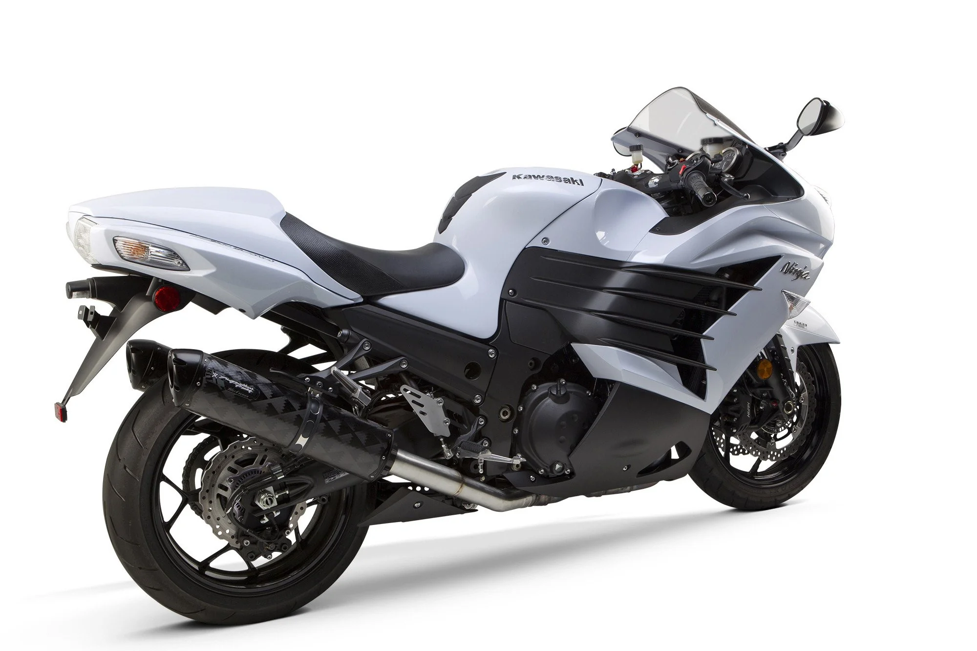 Kawasaki ZX-14R (2012-2025) Dual S1R Black Aluminum Slip-On - Part Number 005-3160406DV-B - Image 3