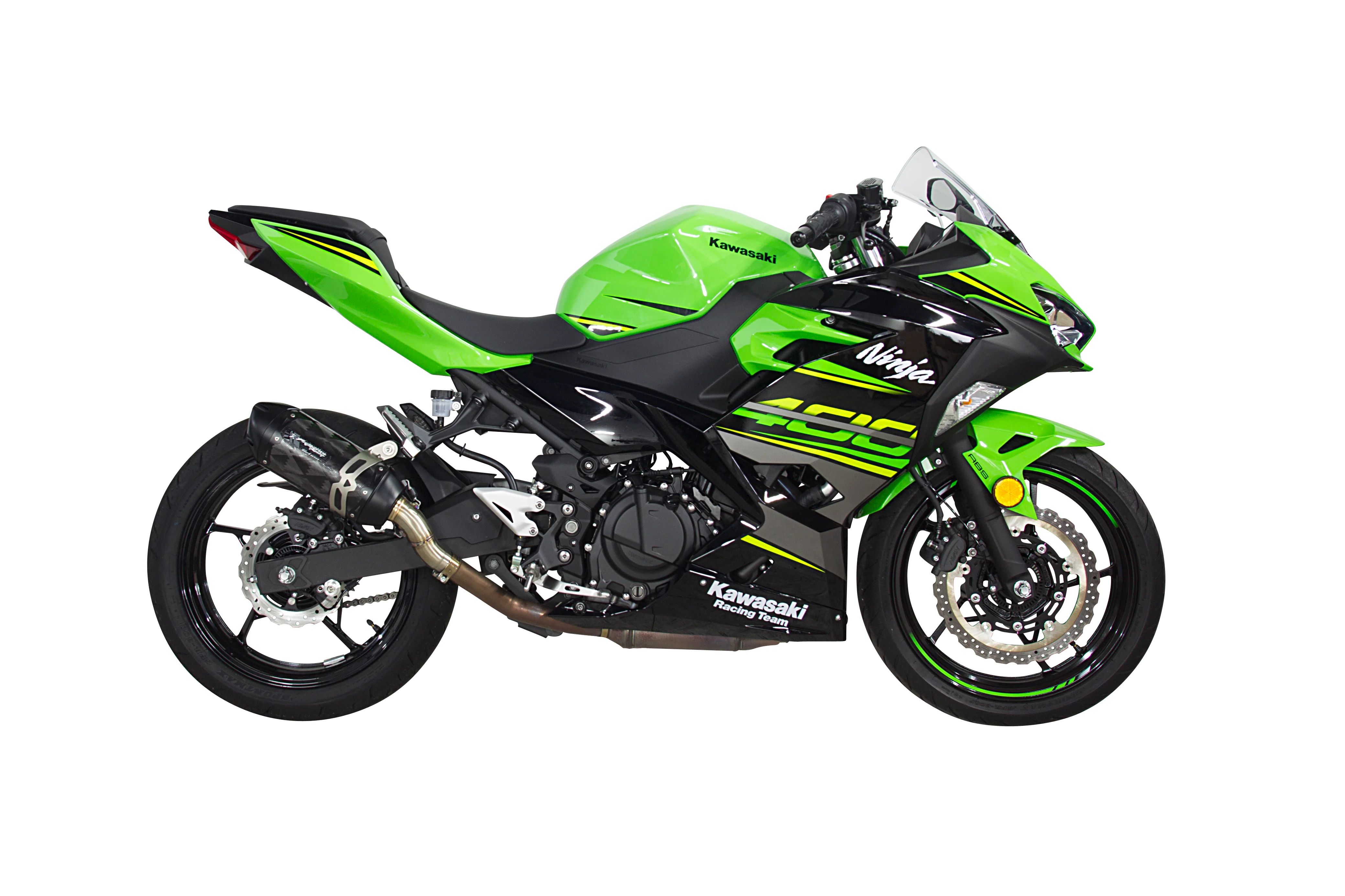 Kawasaki Ninja 400/Z400 (2018-2023) S1R 3K Black Carbon Slip-On System - Part Number 005-5060405-S1B - Image 2