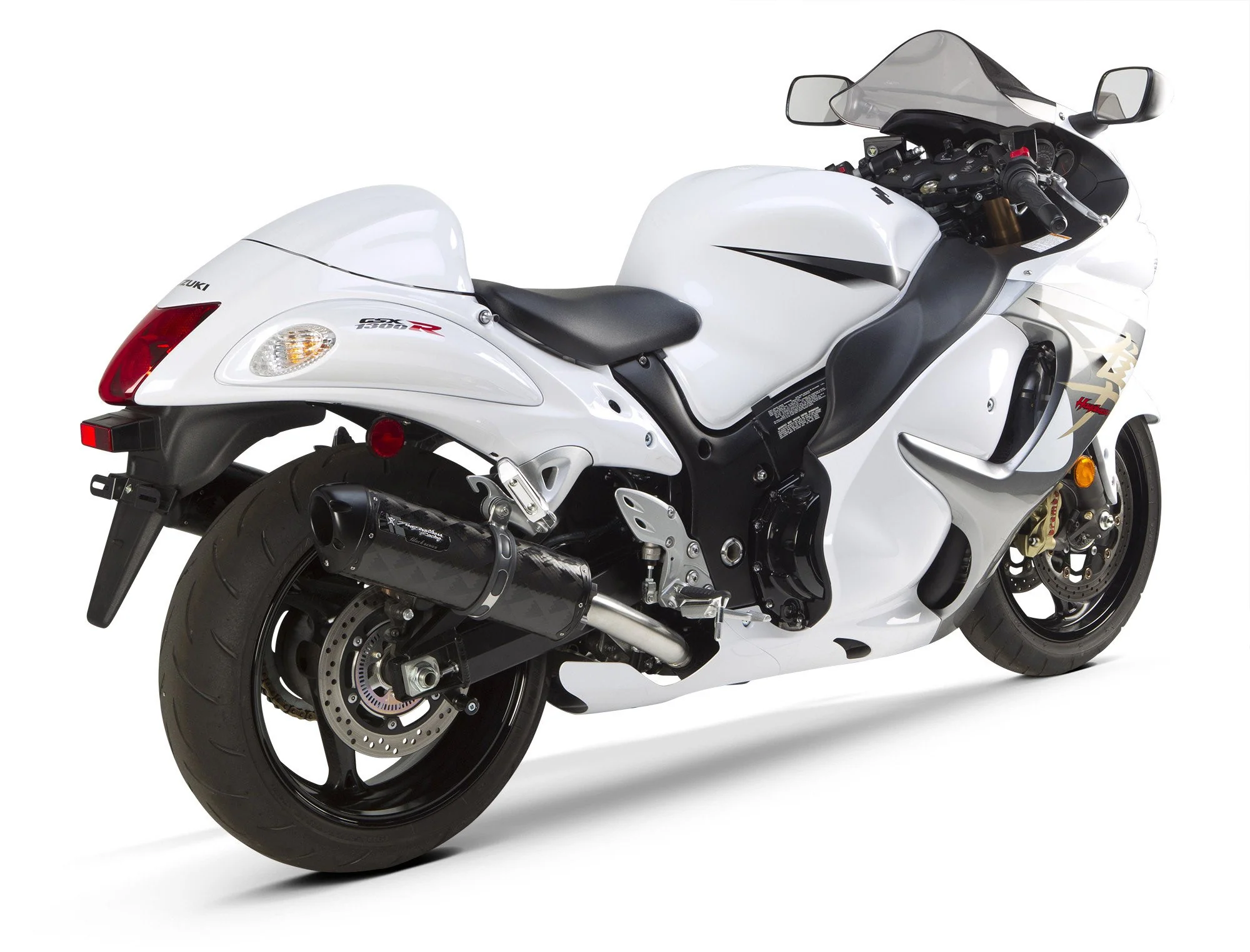 Suzuki Hayabusa (2008-2020) Dual S1R Black Aluminum Slip-On - Part Number 005-1930406DS1B - Image 3