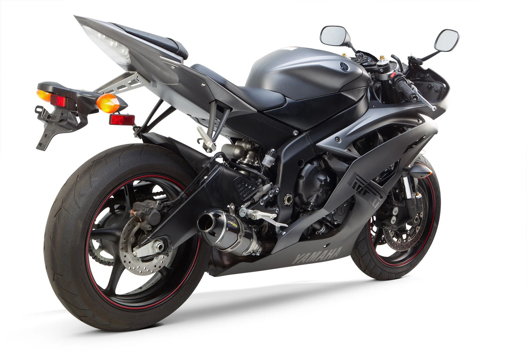 Yamaha R6 (2006-2018) S1R Black Aluminum Slip-On - Part Number 005-3850406-S1B - Image 3